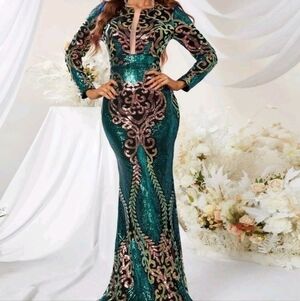 PREMIUM BRAND AND QUALITY SPECIAL EVENT MAXI DRESS